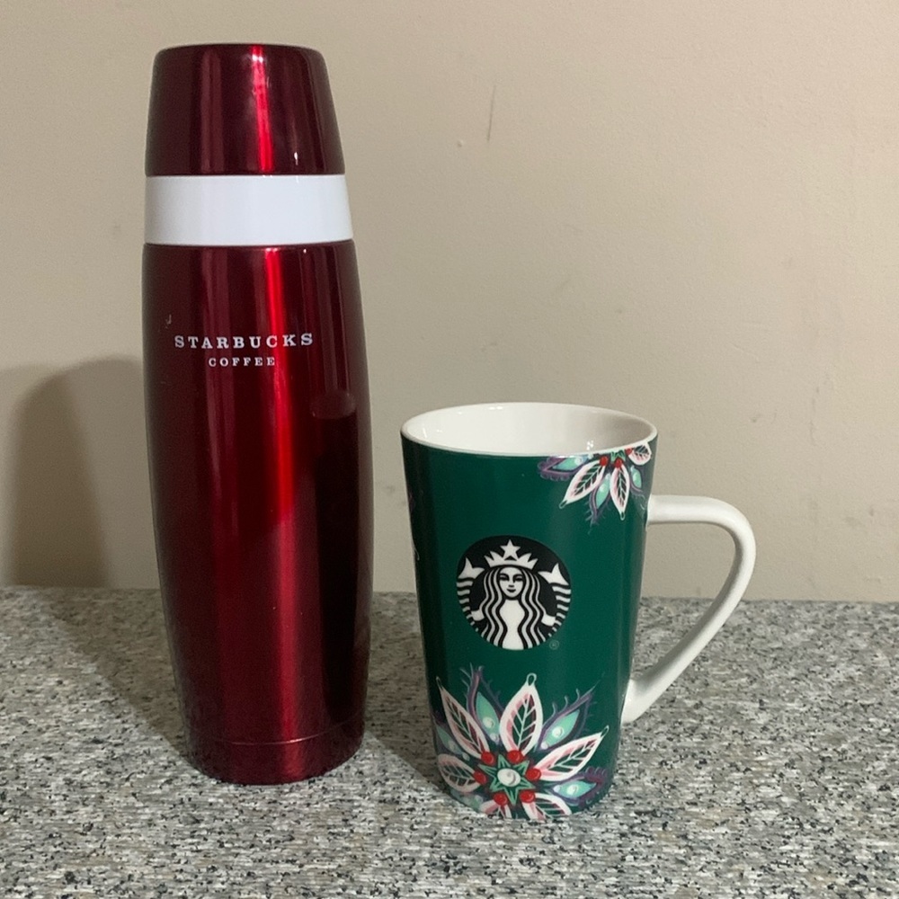 Starbucks Thermos and Coffee Mug Set
